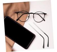 Homoyoyo Branches de Lunettes Métal Argenté de Rechange Faciles à Installer Antidérapantes et Durables