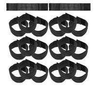Homoyoyo Brassards de Deuil Noirs Élastiques en Polyester, Ajustables et Confortables, Pack de 20 pour Sports ou Services Commémoratifs