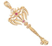 Homoyoyo Breloques Constellation Lionceau en Cuivre Strass - Pendentifs Vintage DIY pour Création de Bijoux Porte-Clés et Bracelets - Accessoires Zodiacaux pour Loisirs Créatifs