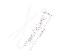 Homoyoyo Bride Hair Band Handwoven Wedding Accessories Elegant Bridal Hair Headpiece Lightweight For Modern Styles