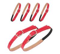 Homoyoyo Brides Élastiques Antidérapantes Boucles Réglables 3 Paires en Pu et Métal Accessoires Élégants pour Talons Hauts Rouges pour Sandales et Escarpins de Mariage