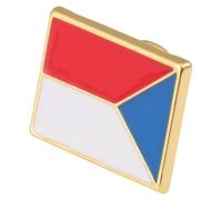 Homoyoyo Broche Créative en Alliage Forme Drapeau National Rouge Épingle Robuste pour Décoration Lors D'événements Décontractés et Fêtes