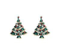 Homoyoyo Broche Sapin de Noël en Alliage 2pcs, Décorative et Créative, pour Anniversaire et Présent de Famille ou Amis
