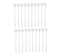 Homoyoyo Brochettes à Griller en Acier Inoxydable 222 CM Lot de 20 Brochettes Réutilisables pour Barbecue Piques à Viande Résistantes à la Rouille pour Barbecue en Extérieur