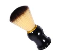 Homoyoyo Brosse à Barbe et Moustache Petite Taille Manche Bois Nylon Souple Exfoliant pour Hommes Voyage Facile Outil de Rasage Moussant