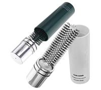 Homoyoyo Brosse à Cheveux Format Voyage Rotative Lot De 2 Pièces Taille Compacte Brosse à Cheveux Enroulable Femmes Utilisation Quotidienne Voyage