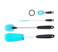 Homoyoyo Brosse de Nettoyage Multifonction pour Bouteilles et Pailles, Lot de 4 Set de Pièces, Manche Long, Adaptée aux Tasses et Biberons, pour Nettoyage Précis et Usage Quotidien