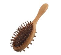 Homoyoyo Brosse Démêlante Portable pour Cheveux Épais et Bouclés Accessoire de Voyage pour Sec et Humide