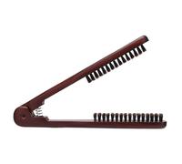 Homoyoyo Brosse Lissante Double Face Antistatique Brosse à Cheveux Ergonomique Bois pour Salon Coiffure et Usage Quotidien Peigne Lissant Portable pour Cheveux Lisses Frisottis
