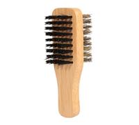 Homoyoyo Brosse Vintage Pour Barbe Double Face Tête Souple Brosse Pour Poils Épars En Soies De Sanglier Et Bois De Hêtre (petit Modèle)