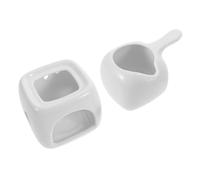 Homoyoyo Brûleur D'huiles Essentielles en Céramique Blanc Diffuseur Parfumée pour Aromathérapie, Porte-bougie Chauffe-plat Décoratif, Institut de Beauté et Présent Pendaison de Crémaillère