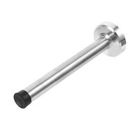 Homoyoyo Butoir de Porte Extra Long Acier Inoxydable Brossé Butée Murale et Au Sol Résistante Aux Intempéries avec Embout Caoutchouc Bruit Protège Mur Intérieur et Extérieur