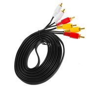 Homoyoyo Câble Mètres Mâle à Mâle Rca pour Tv Dvd Vcd Transmission Stable Audio et Vidéo Compatible