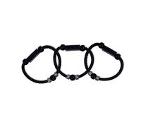 Homoyoyo Câble USB-c Tressé Style Bracelet, Charge Rapide Et Transfert De Données, Compatible Téléphones Et Tablettes, Léger Et Portable, Coloris Noir,