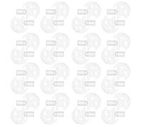 Homoyoyo Cache-ampoules Plastique Transparent pour Guirlandes Lumineuses Led, Petit Format 200 Pièces, Abat-jour Décoratif Étoiles et Lunes, Adapté Jardin, Terrasse, Mariage et Fête,