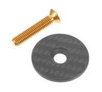 Homoyoyo Cache-Boulon de Potence Vélo en Alliage de Titane, Bouchon de Fourche 28,6 Mm, Capuchon Carbone Léger pour VTT et Vélo de Route, Accessoires Cyclisme Robustes et Colorés