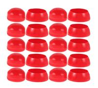 Homoyoyo Cache-boulons de Protection M10 pour Garçon et Filles, Bouchons de Sécurité en Plastique Rouge, Lot de 50, Protections Sûres pour Aires de Jeux et Toboggans, Entretien des Parcs