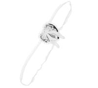 Homoyoyo Cache-œil Accessoire Mystérieux en Dentelle Gothique Blanc Confortable et Délicat pour Cosplay et Fête pour Bal Masqué et Festivals