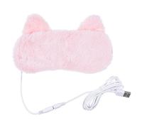 Homoyoyo Cache-œil de Sommeil Chauffant USB en Flanelle et Pp, Masque 3d Yeux, Confortable et Relaxant, Avant de Dormir Voyage