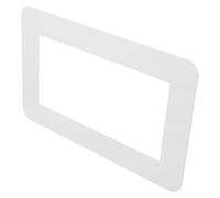 Homoyoyo Cache-interrupteur en Acrylique Blanc Bord Épaissi, Installation Facile, Panneau Décoratif Moderne pour Prise Murale Espace de Vie ou Travail