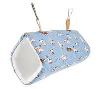 Homoyoyo Cachette pour Hamster en Coton Doux Taille M Bleu Maison Confortable et Polyvalente pour Petits Rongeurs comme Chinchillas Écureuils Phalangers Volants et Hérissons Nid Chaud