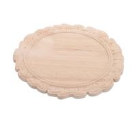 Homoyoyo Cadre de Miroir en Bois Massif Sculpté Vintage Cadre Mural Décoratif Européen Orné Gaufré Rustique pour Décoration Intérieur Chambre Salon Mariage Applique en Bois Non Peint