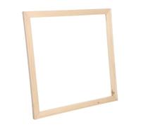 Homoyoyo Cadre Massif pour Toile à Huile Cadre Diy avec Clous Bord Lisse pour Affiches Impressions Numériques et Décoration Murale Facile pour Artistes et Amateurs