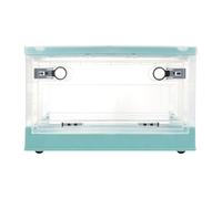 Homoyoyo Cage pour Hamster Plastique Pliable et Isolante Abri Chauffant pour Animaux de Compagnie Boîte Élevage Respirante pour Hamster et Rat Espace Sécurisé et Confortable Couleur Bleu