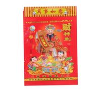 Homoyoyo Calendrier Chinois Mural à Déchirer Calendrier Traditionnel de Année Cheval Planificateur pour Bureau et Maison Décoration Feng Shui Pratique et