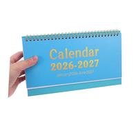 Homoyoyo Calendrier de Bureau Petit Format Calendrier Mensuel à Poser Planificateur à Retourner pour Organisation Quotidienne Agenda de Bureau Polyvalent pour Maison et Travail Janv Juin