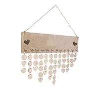 Homoyoyo Calendrier Mural Suspendu DIY pour Planification et Décoration Tableau Anniversaire à Chiffres et Lettres Calendrier Éphéméride Pratique pour des Événements Familiaux