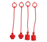 Homoyoyo Capuchons Anti-Poussière pour Coupleurs Hydrauliques 1/2 Anneau de Retenue Intégré, 2 Ensembles pour Agriculture et Foresterie