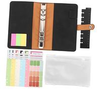 Homoyoyo Carnet à Feuilles Mobiles Budget Portable Noir Cahier de Comptabilité Multifonction Bloc Notes pour Enregistrement et des Dépenses