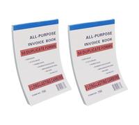 Homoyoyo Carnet de Factures Commerciales 2pcs Suivi des Commandes Papier Multi-colonnes, Gestion des Reçus pour Magasins et Travailleurs Indépendants