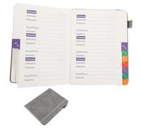 Homoyoyo Carnet de Mots de Passe et Adresses avec Onglets Alphabétiques Cahier Discret pour Gestion des Codes Accès Internet Petit Carnet Pratique pour Bureau et Domicile
