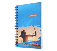Homoyoyo Carnet de Score de Tir à l'arc Bleu à Spirale - Cahier D'entraînement Portable pour Compétition - Feuilles de Score Précises et Format Poche pour Suivi des Performances en Plein