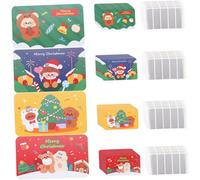 Homoyoyo Cartes à Gratter Noël Cartes à Gratter Colorées pour Garçon Fille Papier Écologique Diy pour Fêtes et