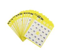 Homoyoyo Cartes de Bingo Créatives 60 Pièces Fournitures de Jeu Éducatives pour Garçon et Filles Cartes de Loto Solide en Couleurs Aléatoires de Développement Couleur