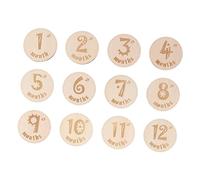 Homoyoyo Cartes Mensuelles En Bois Pour Bébé Accessoire De Photographie En Bois Naturel Idéal Pour Les Nouveau-nés Et Les Baby Showers