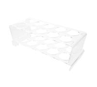 Homoyoyo Casier à Œufs Acrylique Transparent Niveaux Pour Réfrigérateur Support De Stockage Œufs Anti-dérapant Organisateur Compact Pour Cuisine