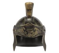 Homoyoyo Casque Romain Doré pour Adultes Casque de Soldat Romain Médiéval Accessoire de Cosplay Historique Couvre-Chef Antique pour Costume de Guerrier Soirée Costumée et Théâtre