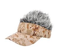 Homoyoyo Casquette De Baseball Postiche Pour Hommes Et Femmes, Taille Unique, Coloris Kaki Numérique Et Gris, Accessoire Cosplay, Chapeau à Visière Pour Fête Et Extérieur