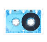 Homoyoyo Cassette Audio Vierge 40-60 Enregistrement Haute Fréquence Compatible Mini-Magnétophones Design Transparent Bleu Bandes Audio pour Interviews Musique et Discours Support