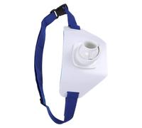 Homoyoyo Ceinture de Pêche en Mer avec Porte-Canne Rotatif 40mm Blanc | Abs Résistant à L’eau Salée, Appui Ergonomique et Sangle Réglable, pour Gros Poisson et Wahoo