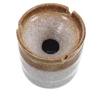 Homoyoyo Cendrier en Céramique Rétro Japonerie Design Chinois Vintage, Coupe-Vent en Entonnoir, Décoratif pour Restaurant de Sushi, 1 Pièce, Couleur Or Automnal, Lavable et Solide,