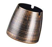 Homoyoyo Cendrier Rétro en Métal Café, Décoration Délicate pour Maison | Style Créatif et Chic, Finition Soignée, pour Collection Personnelle et Ambiance Intérieure Raffinée
