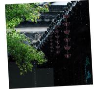 Homoyoyo Chaîne de Pluie Métallique Forme de Pétale pour Gouttière Collecteur Eau de Pluie Décoratif Guide Eau Doux et Sonore pour Toitures