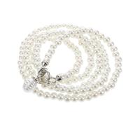Homoyoyo Chaîne De Taille Chaîne À Perles D'Imitation Bandoulière Détachable Antivol Pour Femme Autour Du Cou Blanche