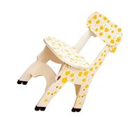 Homoyoyo Chaise Bois Girafe pour Garçon Fille Siège Apprentissage Mignon Et Ludique Fauteuil Sécurisé pour Garçon Et Fille Design Et Lisse pour Développement De Assise