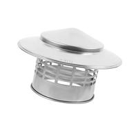 Homoyoyo Chapeau de Cheminée Inox Pluie Protection Toiture et Terrasse Capuchon Ventilé pour Conduit Extérieur et Poêle Installation Facile Usage Polyvalent pour Villas et Espaces Ouverts